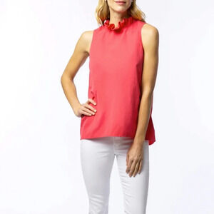 TYLER BOE 30006M cotton sateen claudette in lobster. Size Medium